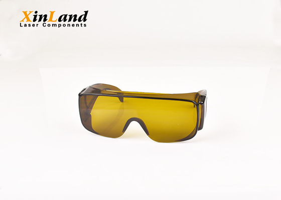 Zes van de de Ogenbescherming van de Kaders Gele Laser van de de Veiligheidsbril Lichtgewicht Regelbaar