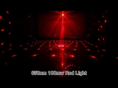 DJ Disco Sound Activated Laser Light RGB LED Projector With Remote Control