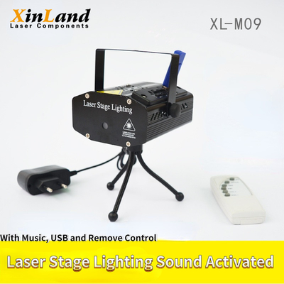 7.5w Mini Laser Stage Lighting With-Geactiveerde het Geluid van Muziekusb verwijdert RGB Controle