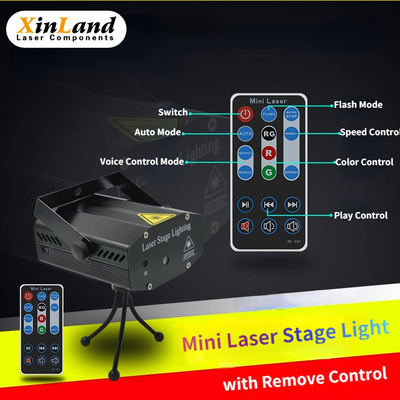 Mini Laser Stage Light Projector met verwijdert Controle, het Licht van het de Discostadium van DJ van Laserlichten voor Huispartij