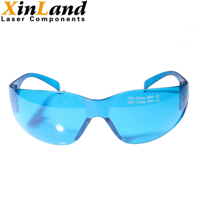 190~400nm&amp;600-700nm de blauwe van de Beschermingsglazen van de Lenslaser Beschermende brillen van de de Laserbescherming UV en Rode