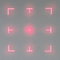 34° beeldzoekerdoe Lasermodule met Middelpunt Vierkant Kader